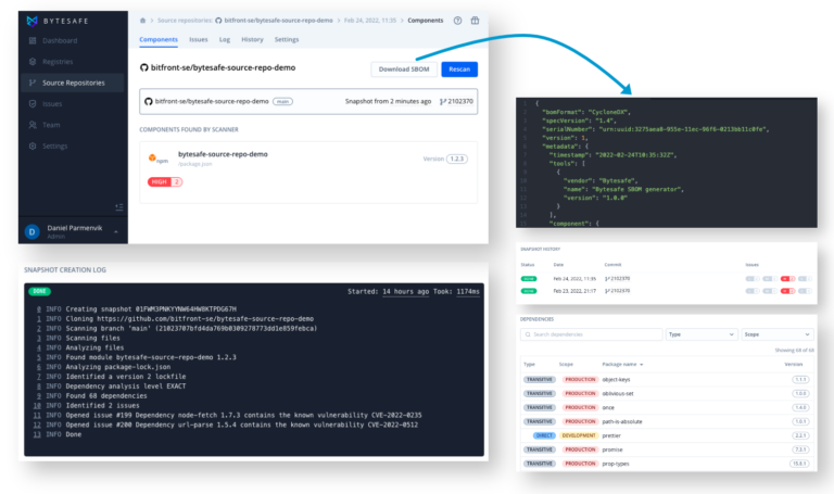 Export and Distribute SBOMs Directly From Your Git Repositories